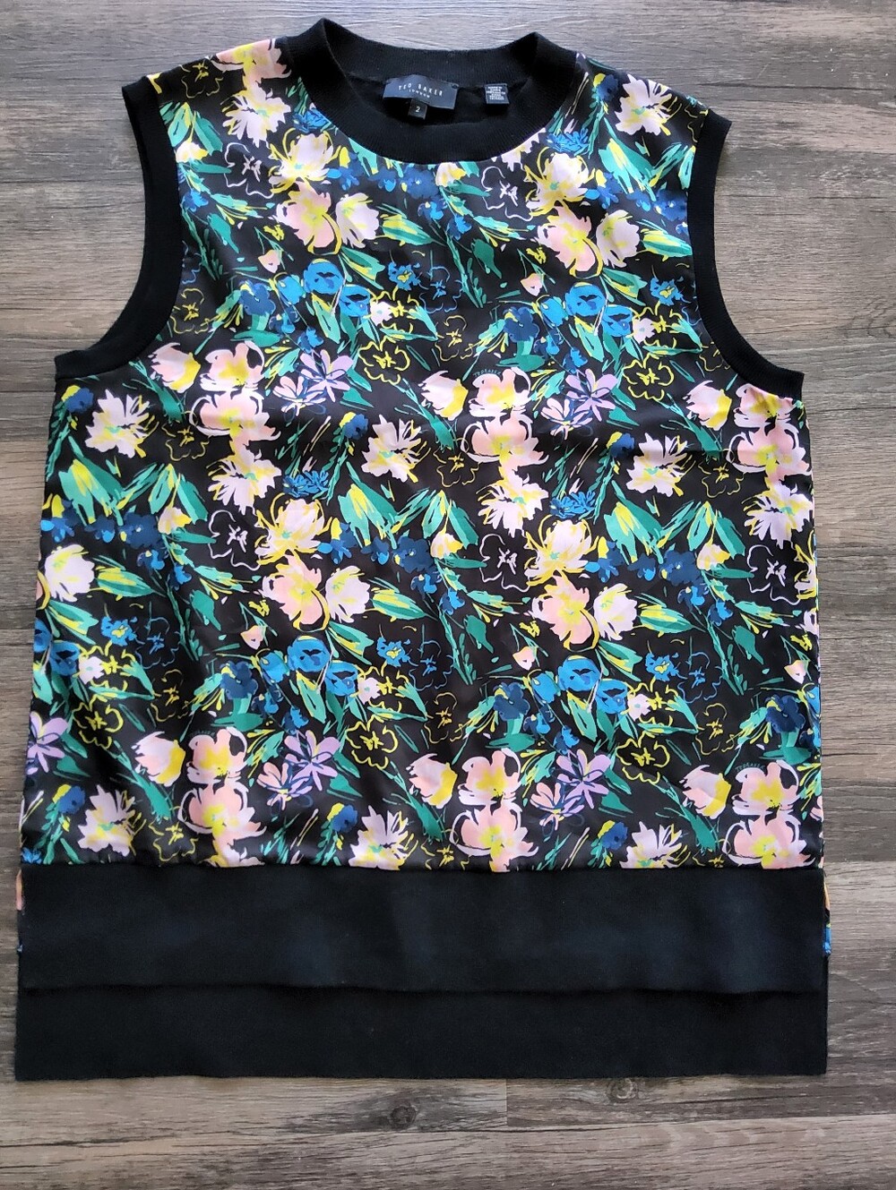 Ted Baker AaLondom Floral Sleeveless Blouse